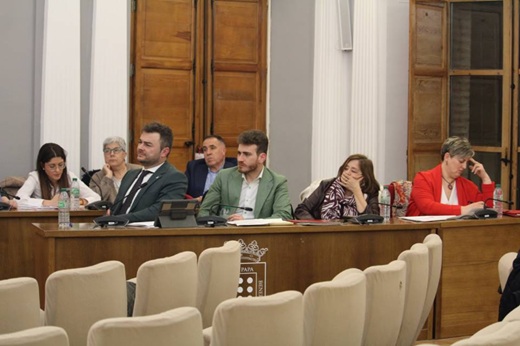 Bancada socialista durante el pleno ordinario de febrero de 2026 // De la Fuente